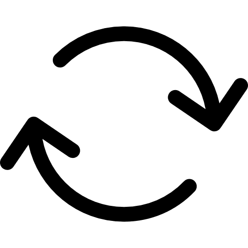 Refresh circular arrows loading curve arrows icon