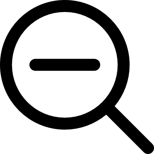 Zoom out magnifying glass zoom lens minus icon Zoom out magnifying glass zoom lens minus icon