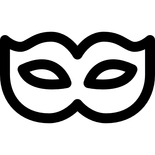 Mask femenine fashion masks icon Mask femenine fashion masks icon