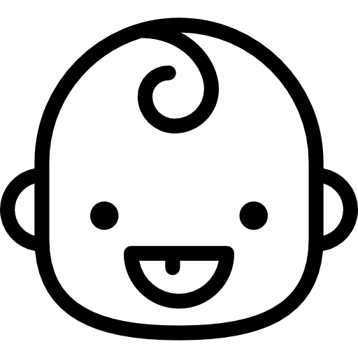 Happy baby kid people happiness icon