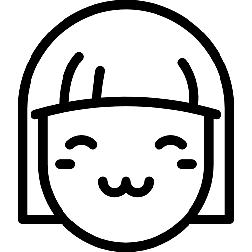 Satisfied woman  happy happiness people icon