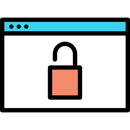 Browser padlock internet browser icon