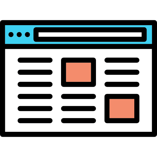 Browser html multimedia website icon