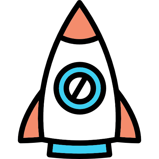 Rocket launch rocket ship rocket transport icon