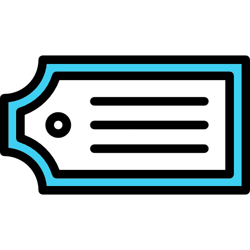 Tag label commerce sales icon