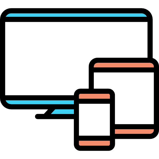 Devices monitor smartphone cellphone icon