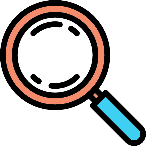 Search loupe magnifying glass zoom icon