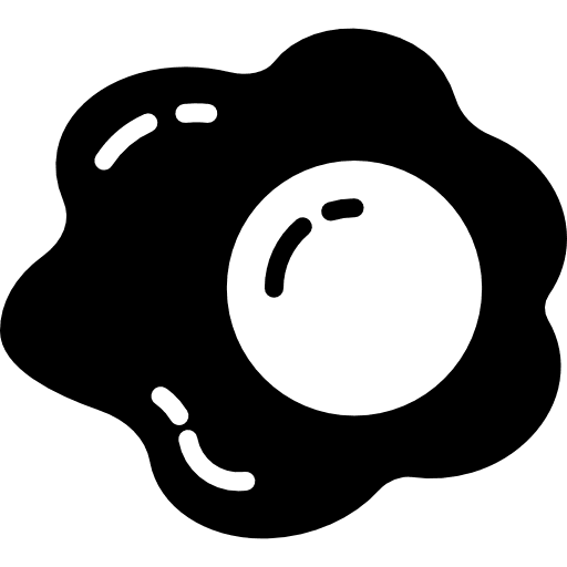 Egg sugar gummy candy icon