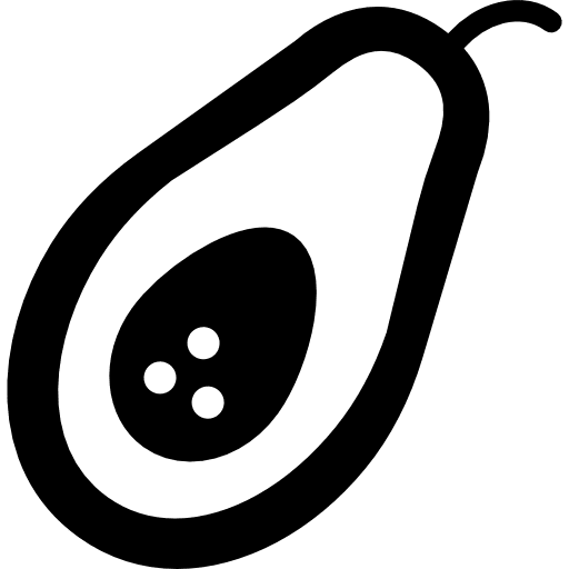 Avocado healthy food vegetarian fruit icon