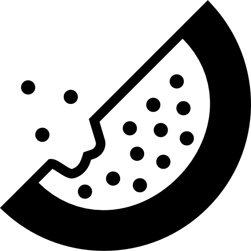 Watermelon organic vegan watermelon icon