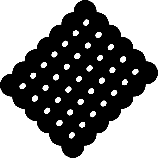 Biscuit bakery food cookie icon