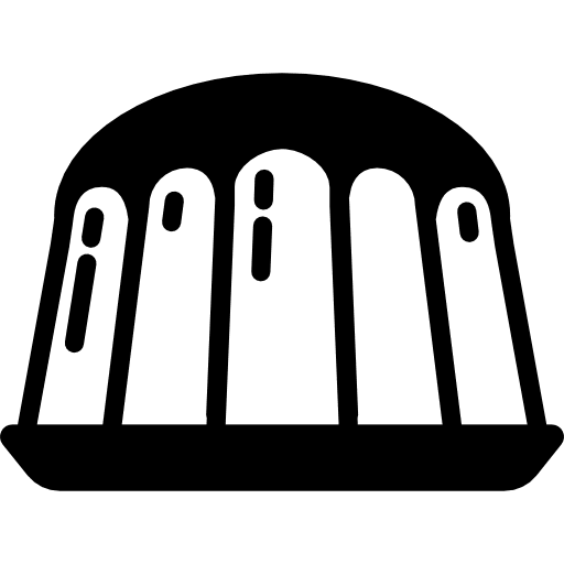 Pudding molded food sweet icon