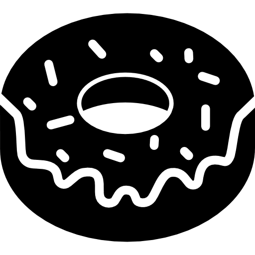 Doughnut sugar food dessert icon