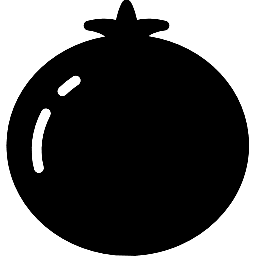 Pomegranate diet fruit vegan icon