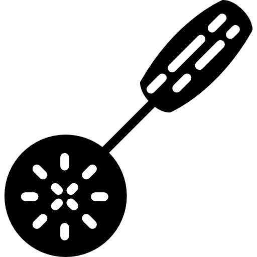 Slotted spoon food tools and utensils kitchen utensils icon