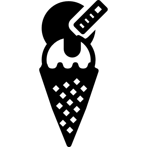 Ice cream summertime dessert summer icon