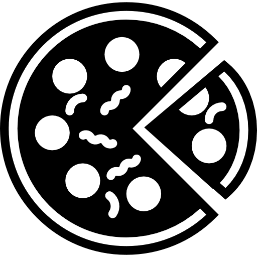 Pizza fast food italian food pizzas icon