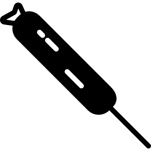 Corndog sausage food junk food icon