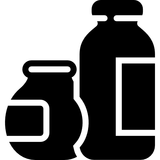 Dairy healthy food calcium drink icon