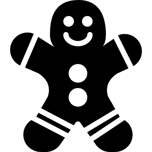 Gingerbread food bakery gingerbread man icon