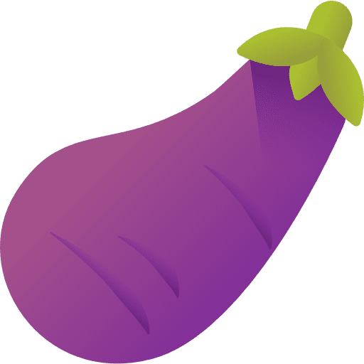 Eggplant healthy food organic vegetable icon