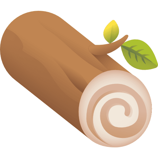 Log log nature wooden icon