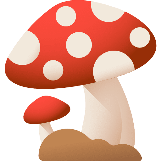 Mushroom organic vegan mushrooms icon