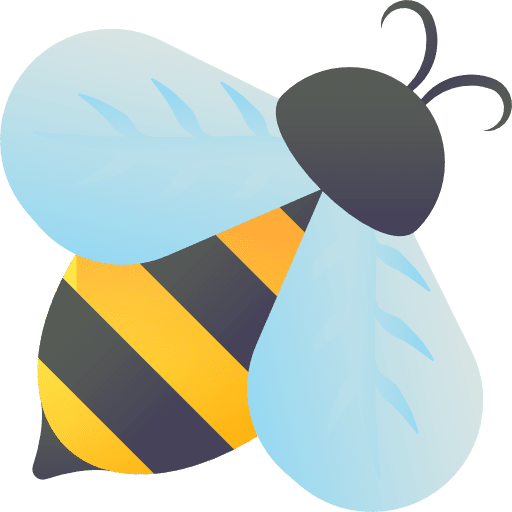 Bee wings animal kingdom nature icon