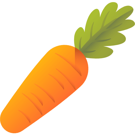 Carrot food and restaurant carrot diet icon