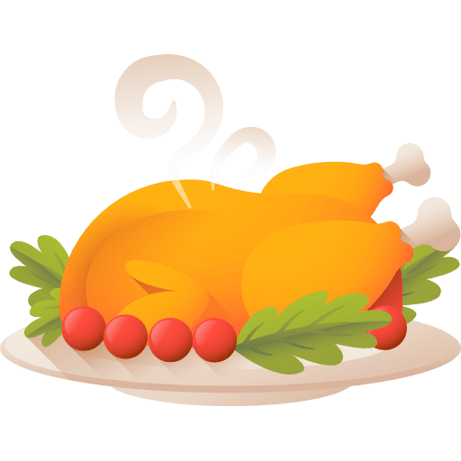 Turkey turkey food and restaurant chicken leg icon