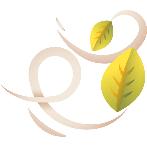 Wind meteorology autumn leaves icon