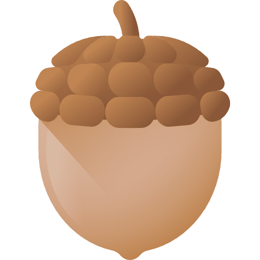 Acorn healthy food farming and gardening acorn icon