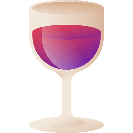 Wine glass cup glass alcoholic drink icon