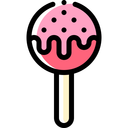 Cake pop lollipop sweet sugar icon