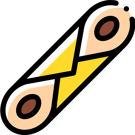 Cannoli chocolate italian dessert icon