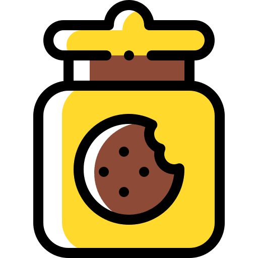 Cookies dessert sweet jar icon