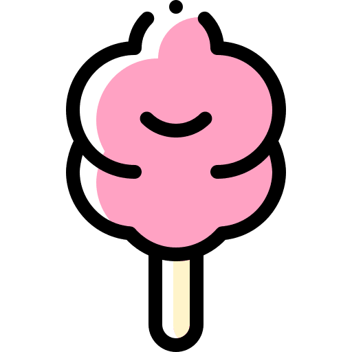 Cotton candy dessert cotton candy candy icon