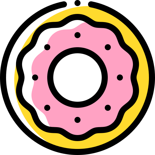 Donut doughnut sweet sugar icon