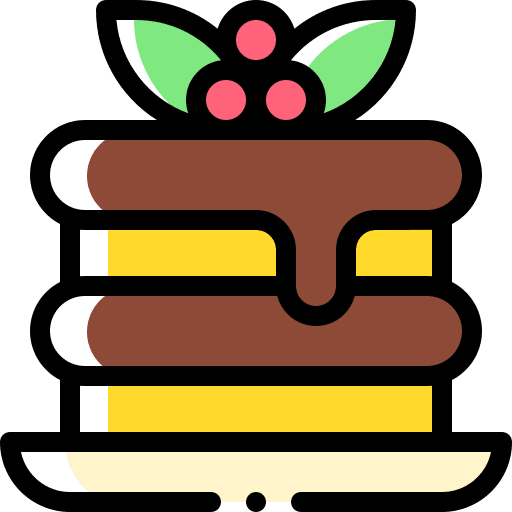 Pancakes sweet french pancakes icon