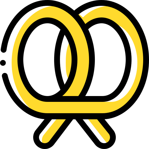 Pretzel salt food food and restaurant icon