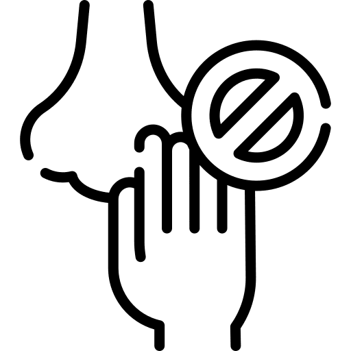 Do not touch dont touch face healthcare and medical hand icon