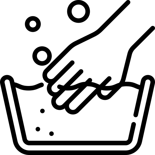 Hand wash washable clean shapes icon