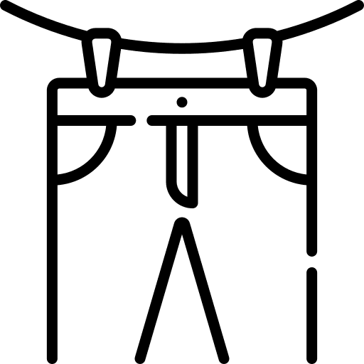 Jeans clothes hanger blue jeans drying icon Jeans clothes hanger blue jeans drying icon