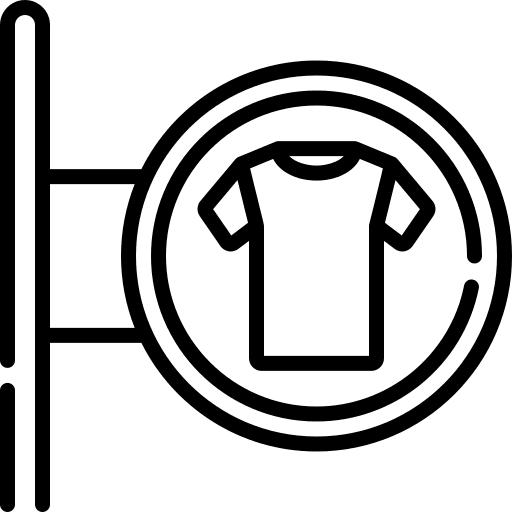 Laundry sign store shop icon Laundry sign store shop icon