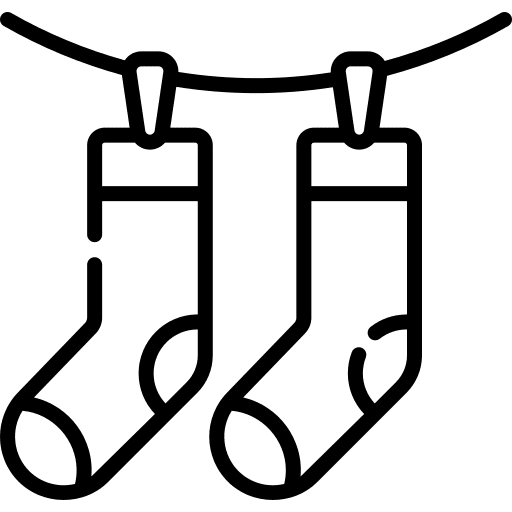 Socks drying laundry socks icon Socks drying laundry socks icon