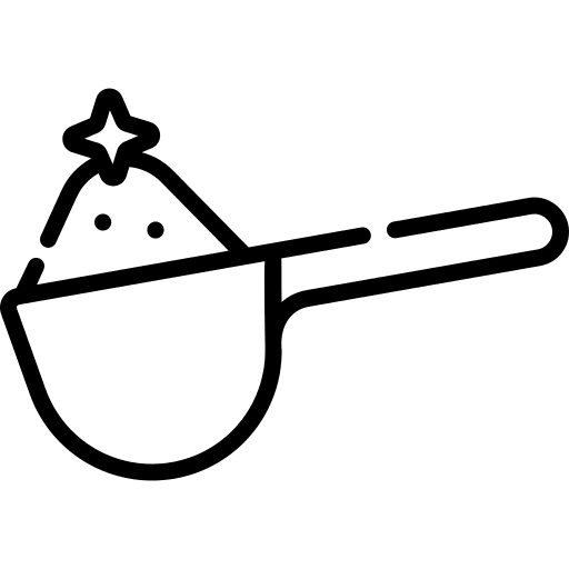 Measuring spoon scoop housekeeping detergent icon Measuring spoon scoop housekeeping detergent icon