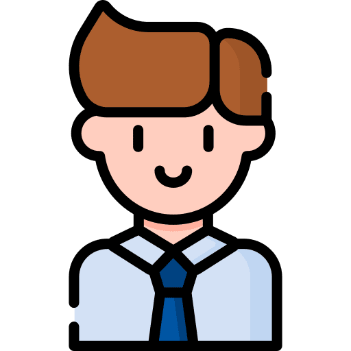 Male office businessman people icon