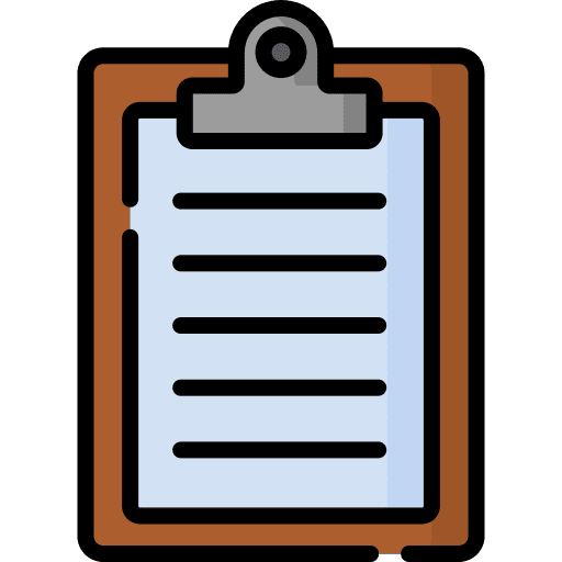 Clipboard education check list tools and utensils icon Clipboard education check list tools and utensils icon