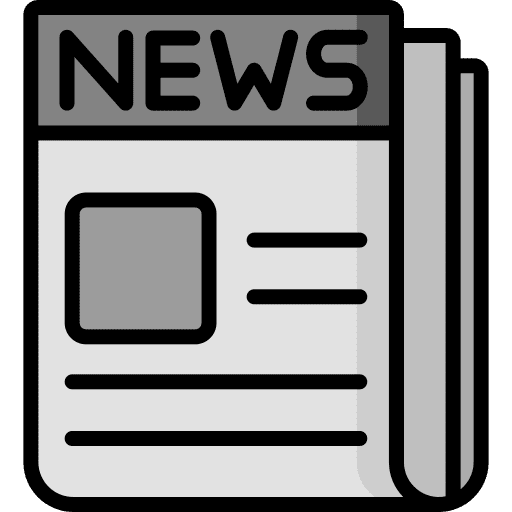 Newspaper reading text lines communications icon Newspaper reading text lines communications icon