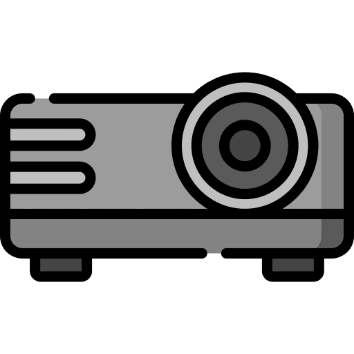 Projector electronics picture education icon Projector electronics picture education icon